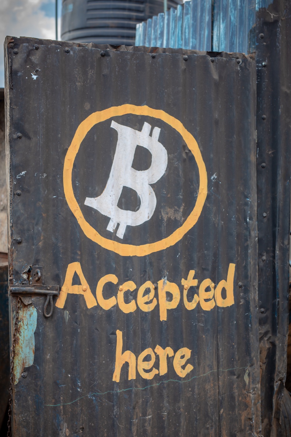 Bitcoin Accepted Here — a Kibera kiosk on Day 3