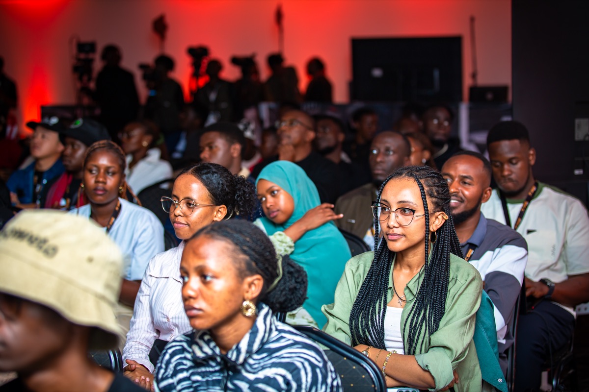 A packed, engaged audience