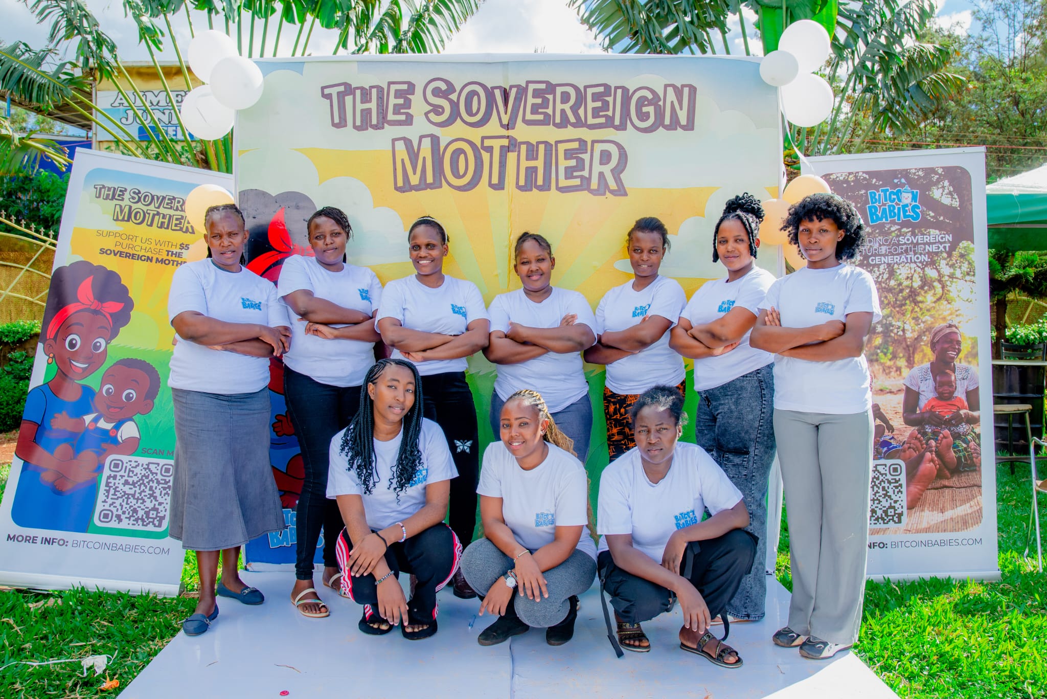 Bitcoin Babies team at The Sovereign Mother event